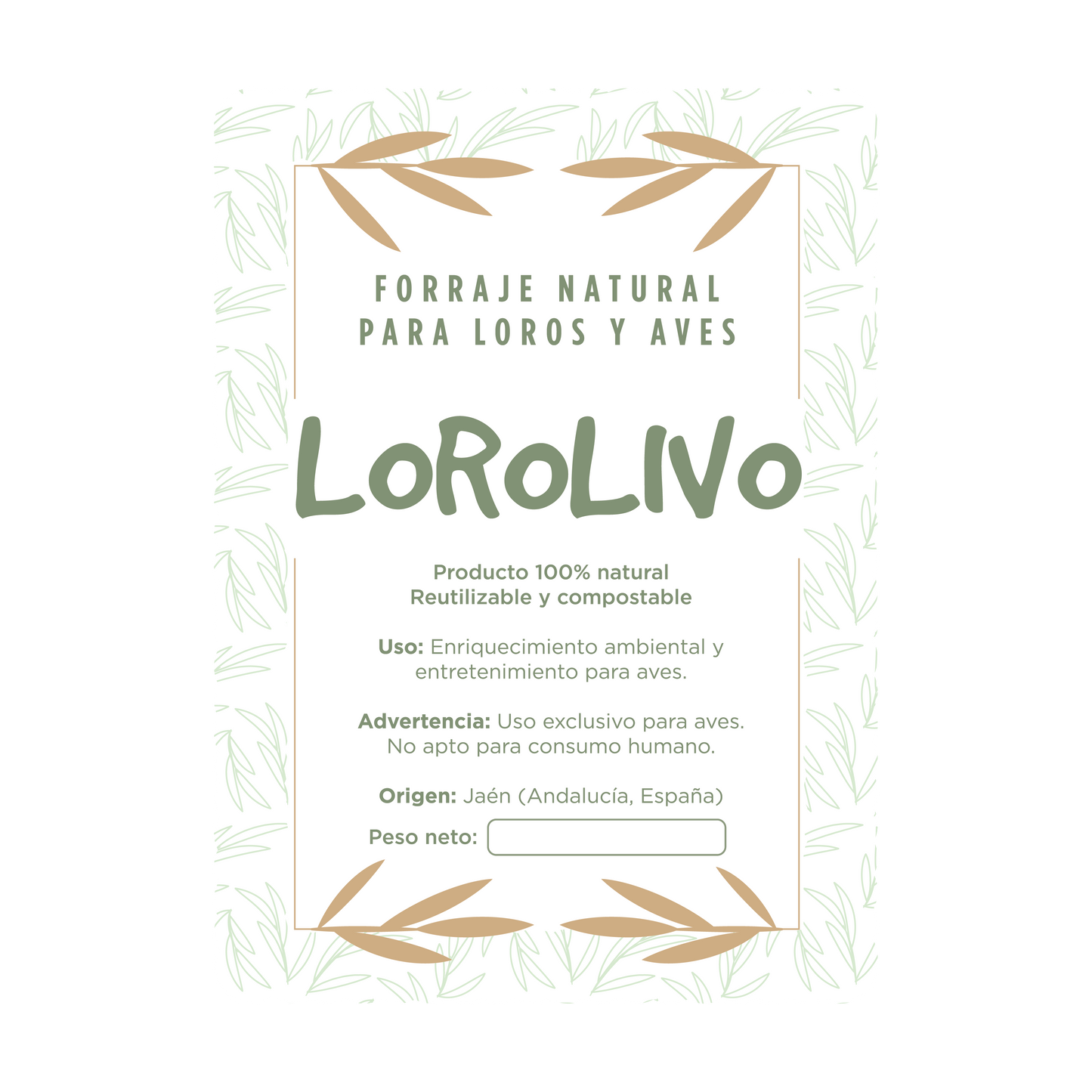 Hojas de Laurel Natural para Loros, Agapornis, Ninfas y Otras Aves – Ecológicas y Seguras | LoroLivo
