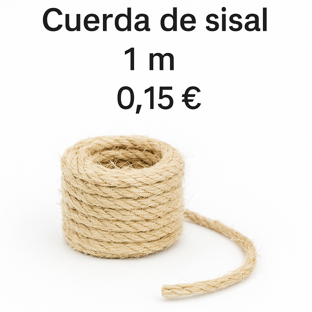 Cuerda de Sisal Natural (1 Cabo) – Corte por metros
