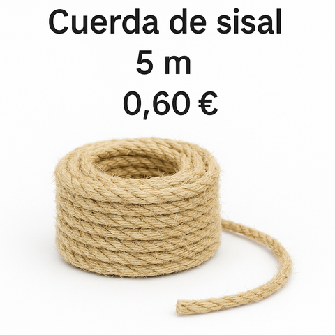 Cuerda de Sisal Natural (1 Cabo) – Corte por metros