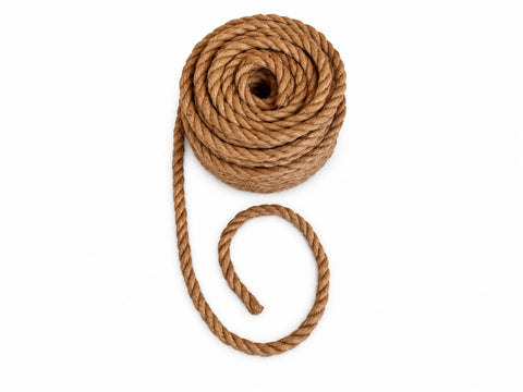 Bobina de cuerda de yute de 12 mm con tramo extendido
