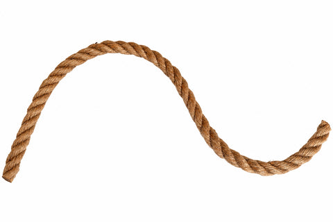 Tramo de cuerda de yute natural de 14 mm